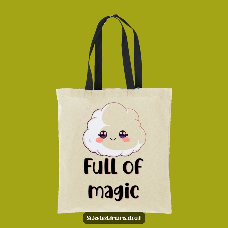 Funny Glitter Cloud Tote Bag - Carry Magic Funny Gift