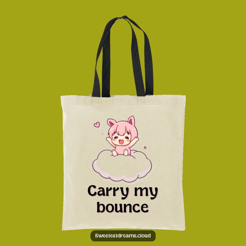 Funny Cloud Bounce Tote Bag: Carry Your Joy, A Practical Funny Gift