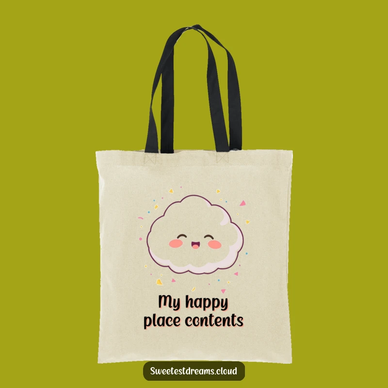 Funny Giggling Cloud Tote Bag - Carry the Party, Perfect Funny Gift